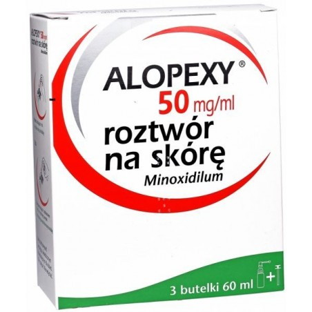 Alopexy 50 mg/ ml roztwór na skórę, 3 x 60 ml