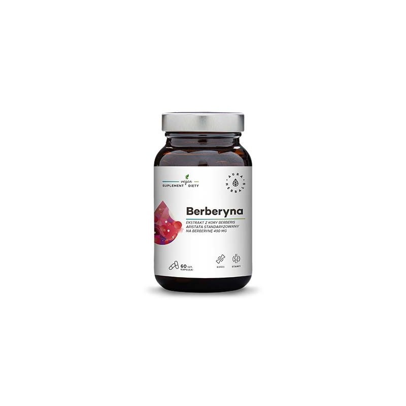 Aura Herbals Berberyna 500Mg, 60 kapsułek