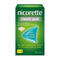 Nicorette Classic Gum 4mg...