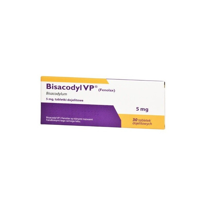 Bisacodyl VP 5 mg, 30 tabletek (INPHARM)