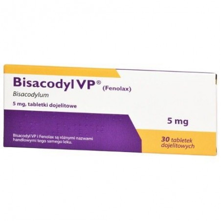 Bisacodyl VP 5 mg, 30 tabletek (INPHARM)