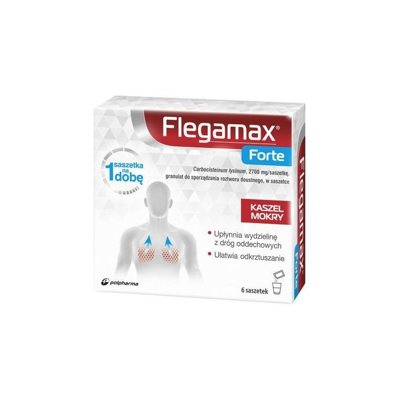 Flegamax Forte, granulat do sporządzania roztworu, 6 saszetek