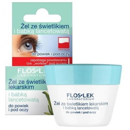 Flos-Lek żel do powiek świetlik i babka, 10g