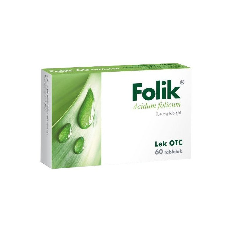 Folik 0,4 mg, 60 tabletek