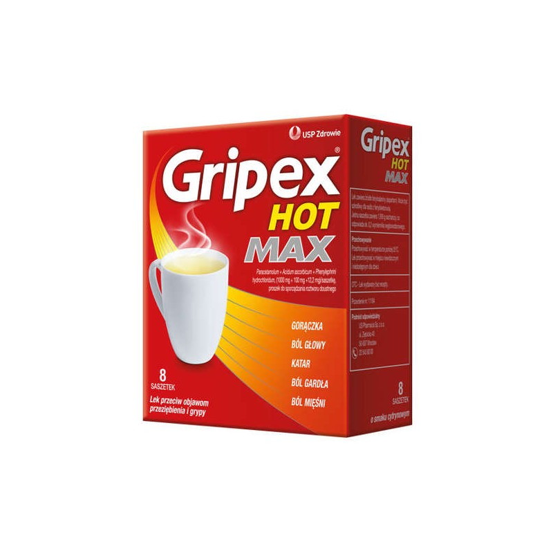 Gripex Hot Max (HotActiv Forte), 8 saszetek