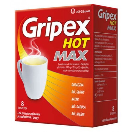 Gripex Hot Max (HotActiv Forte), 8 saszetek