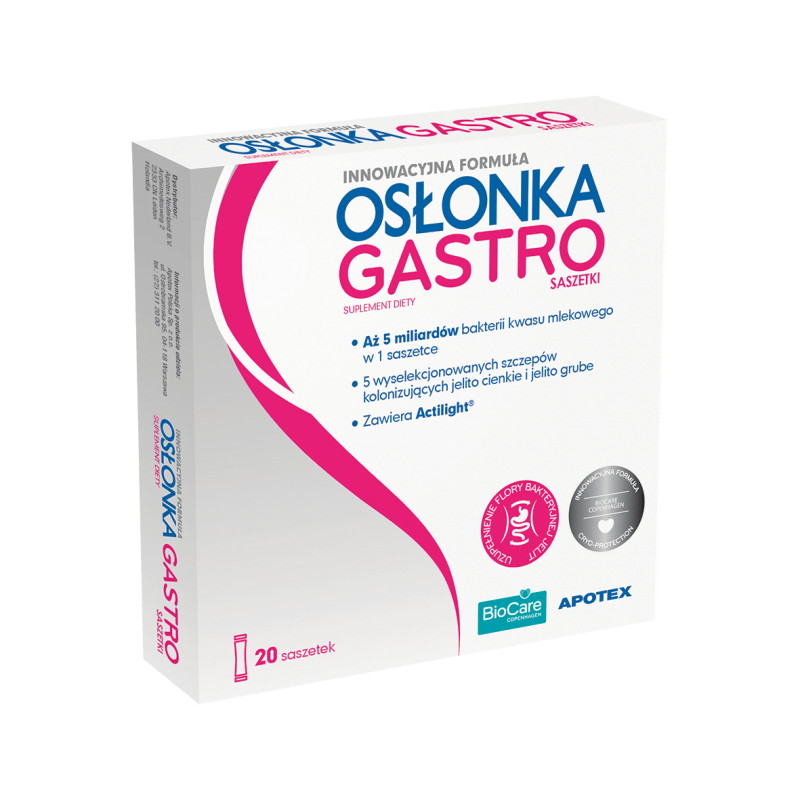Osłonka Gastro, 20 sztuk, saszetki