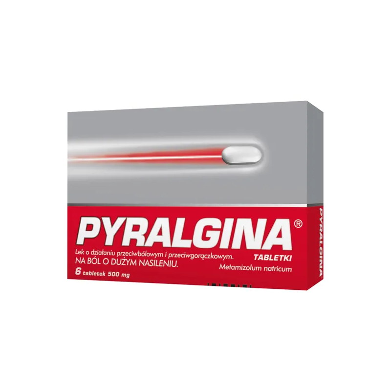 Pyralgina, 500 mg, tabletki, 6 sztuk