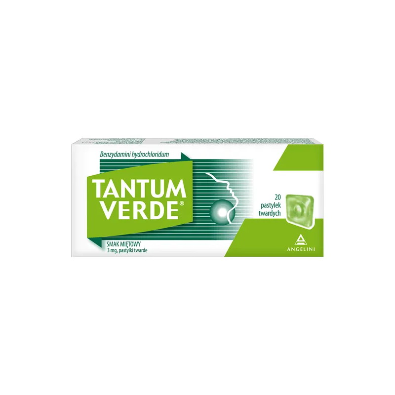 Tantum Verde, smak miętowy, 20 pastylek