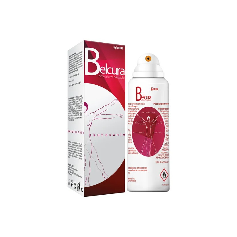 Belcura, emulsja w aerozolu do ciała zawierająca mikronizowane srebro, 125 ml
