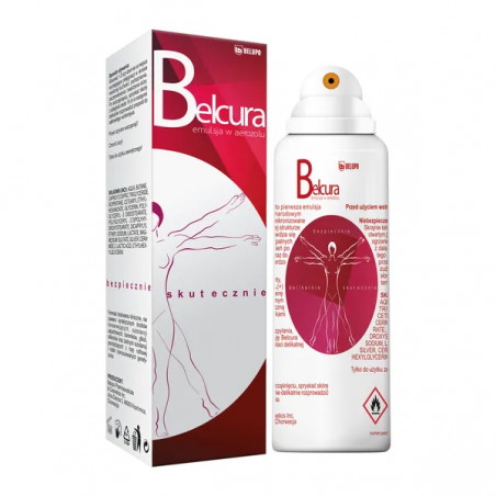 Belcura, emulsja w aerozolu do ciała zawierająca mikronizowane srebro, 125 ml