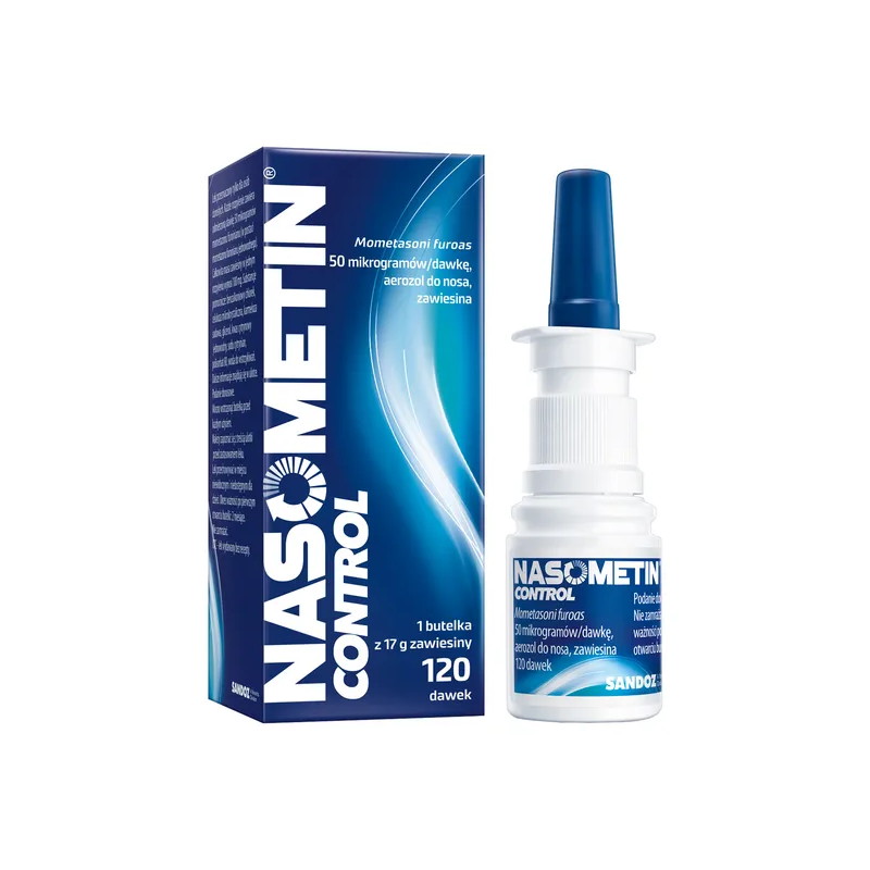 Nasometin Control, 50 mcg/dawkę, aerozol do nosa, 120 dawek