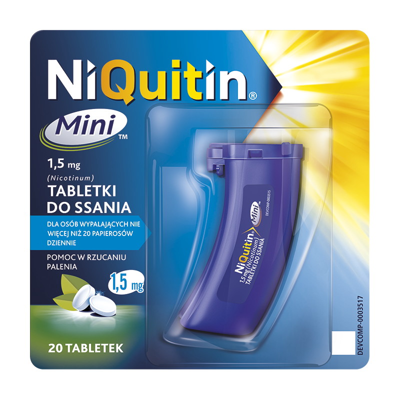 NiQuitin Mini 1,5 mg 20 tabletek do ssania
