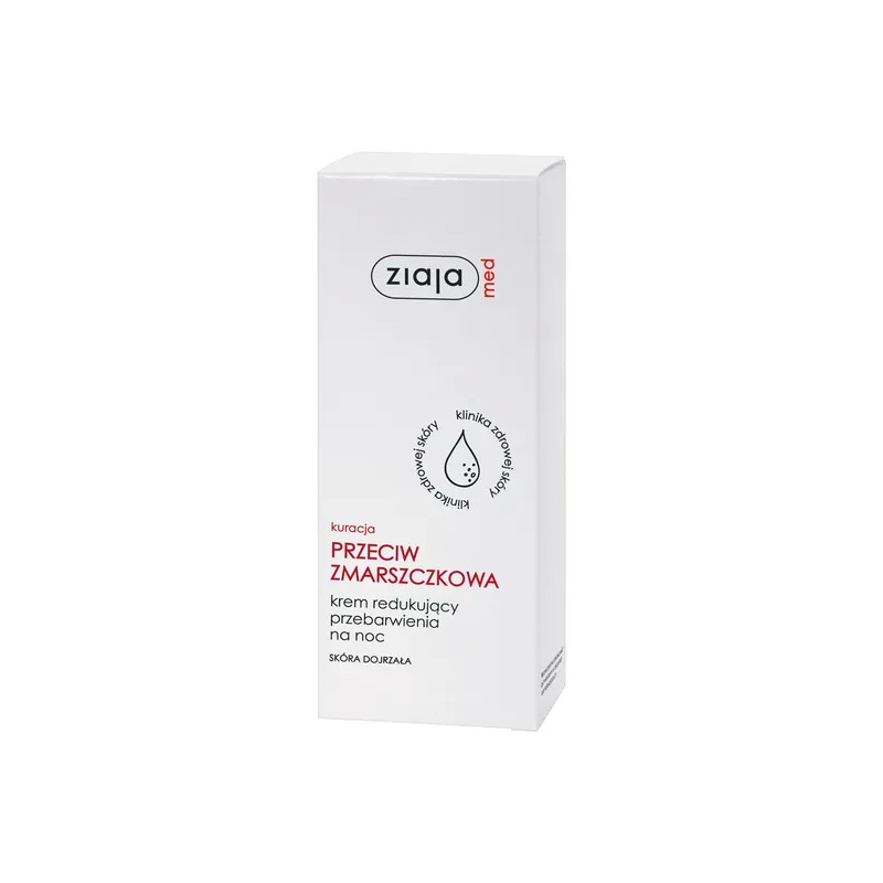Ziaja Med Kuracja Przeciwzmarszczkowa, krem redukujący przebarwienia, na noc, 50 ml