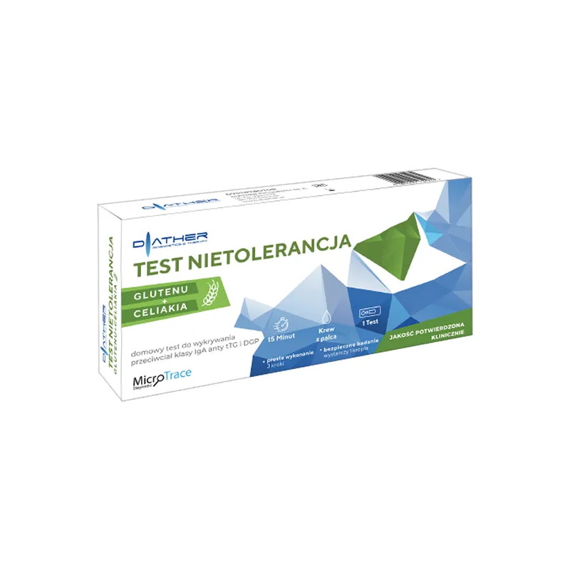 Test Nietolerancja gluten i celiakia, test do wykrywania przeciwciał IgA, 1 zestaw