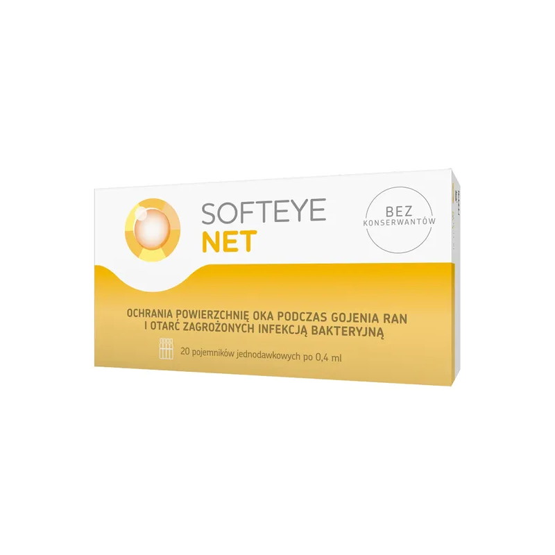 Softeye Net, żel do oczu, 20 pojemników jednodawkowych x 0,4 ml