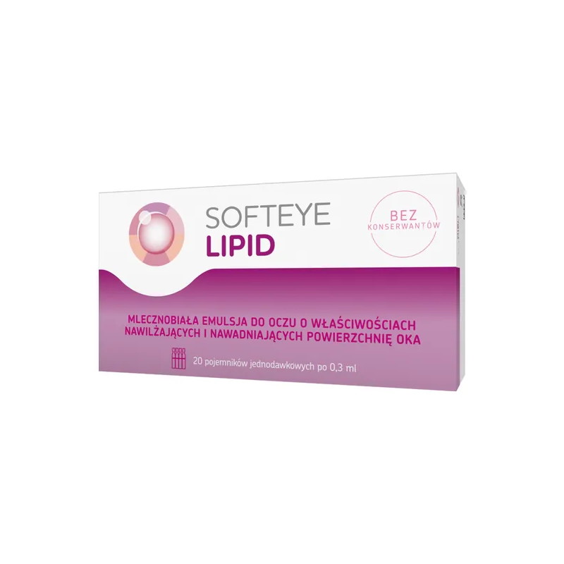 Softeye Lipid, emulsja do oczu, 0,3 ml, 20 pojemników
