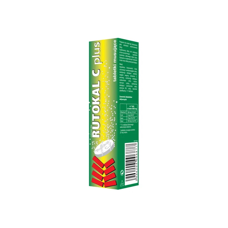 Rutokal C Plus, tabletki musujące, 20 sztuk