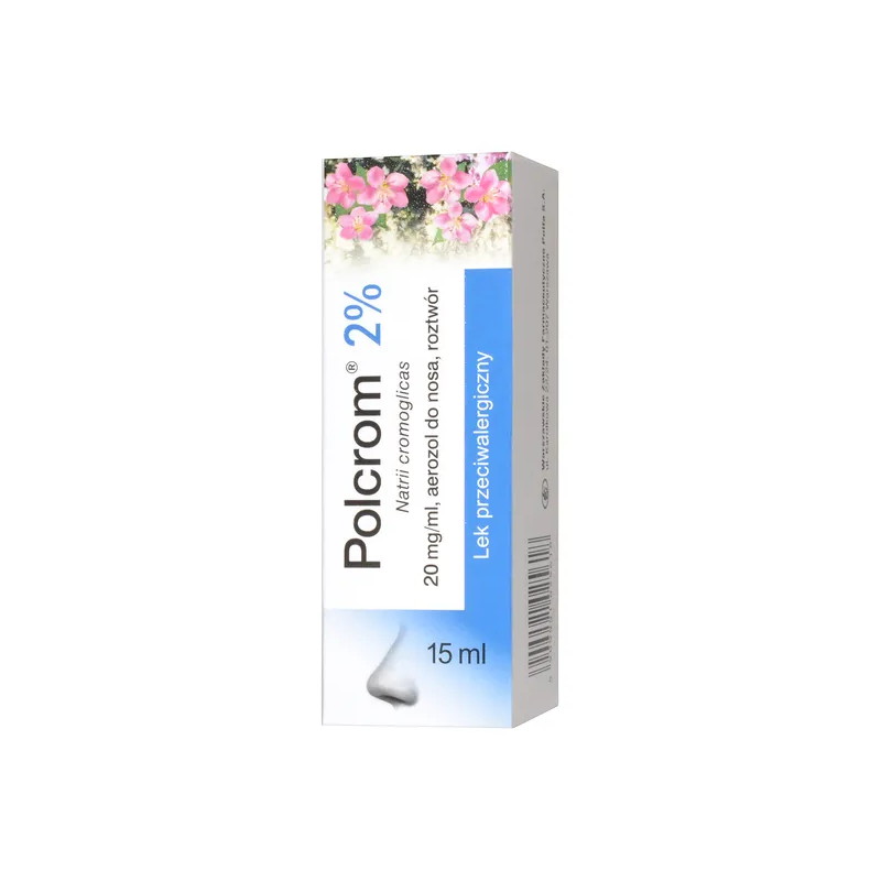 Polcrom 2%, (2,8 mg/dawkę), aerozol do nosa, 15 ml