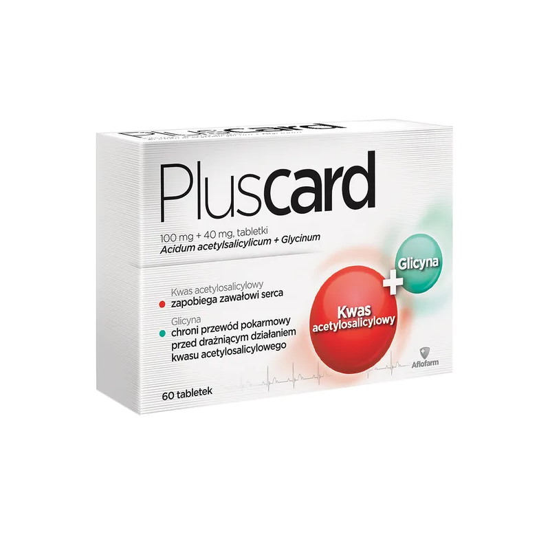 Pluscard, 100 mg + 40 mg, tabletki, 60 sztuk
