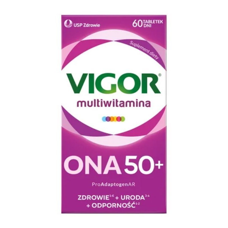 Vigor Multiwitamina Ona 50+, 60 tabletek