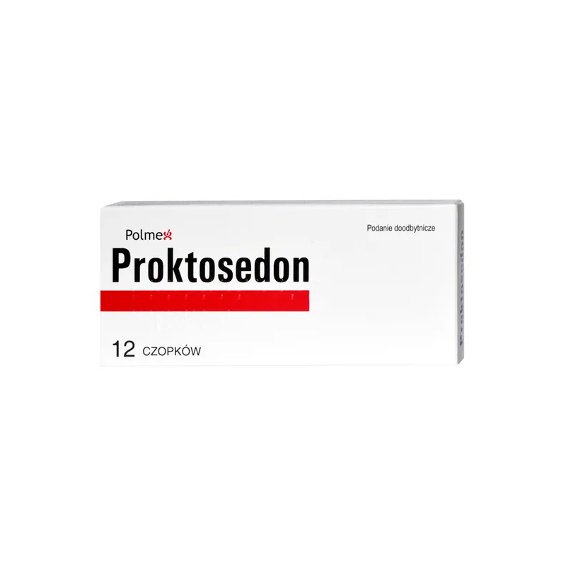 Proktosedon, czopki doodbytnicze, 12 sztuk