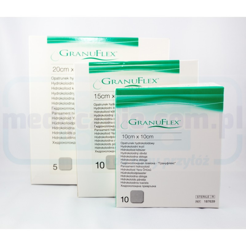 Opatrunek hydrokoloidowy GRANUFLEX 15x15cm, 1sztuka