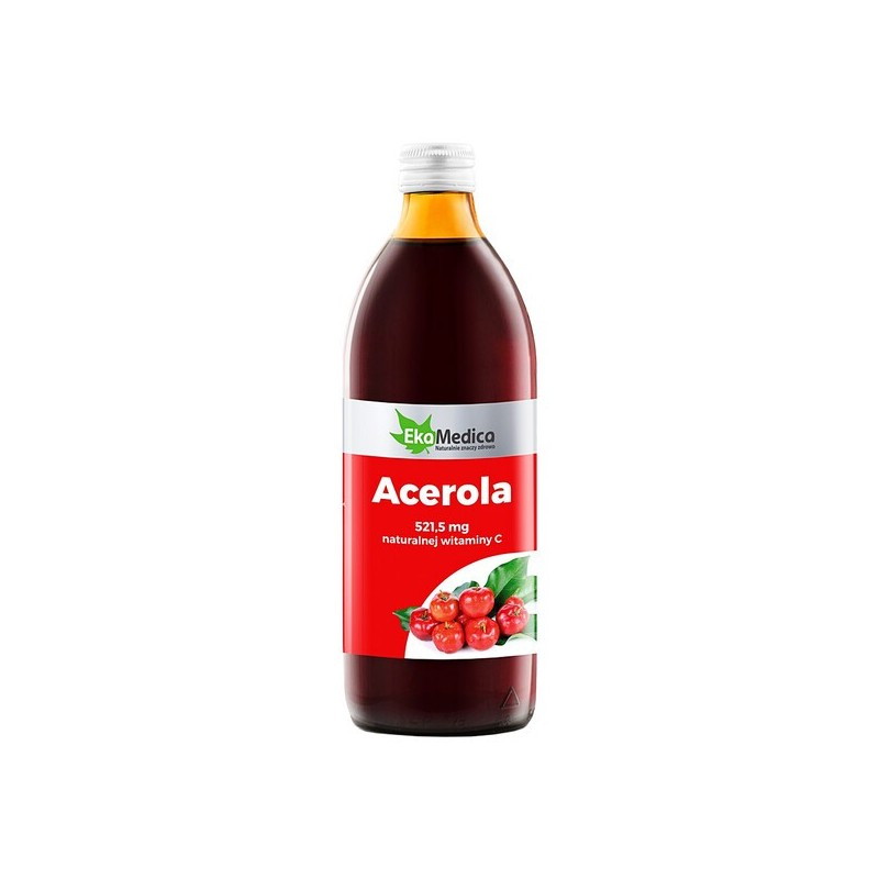 EkaMedica Acerola, sok z owoców aceroli, 1000 ml