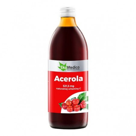 EkaMedica Acerola, sok z owoców aceroli, 1000 ml