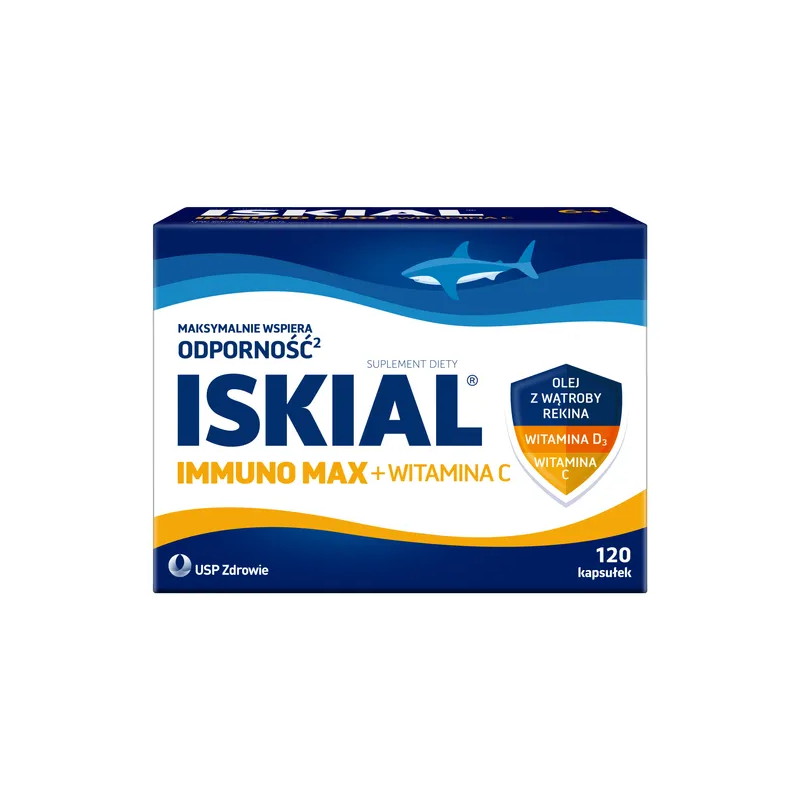 Iskial Immuno Max + Witamina C, 120 kapsułek