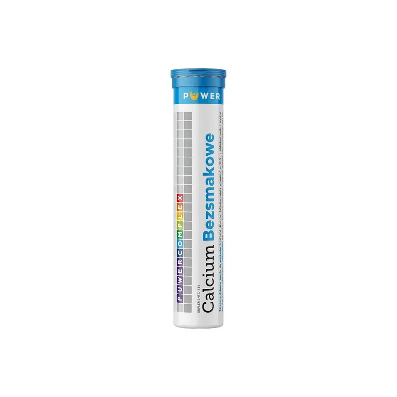 Puwer Complex Calcium Bezsmakowe, tabletki musujące, 20 sztuk