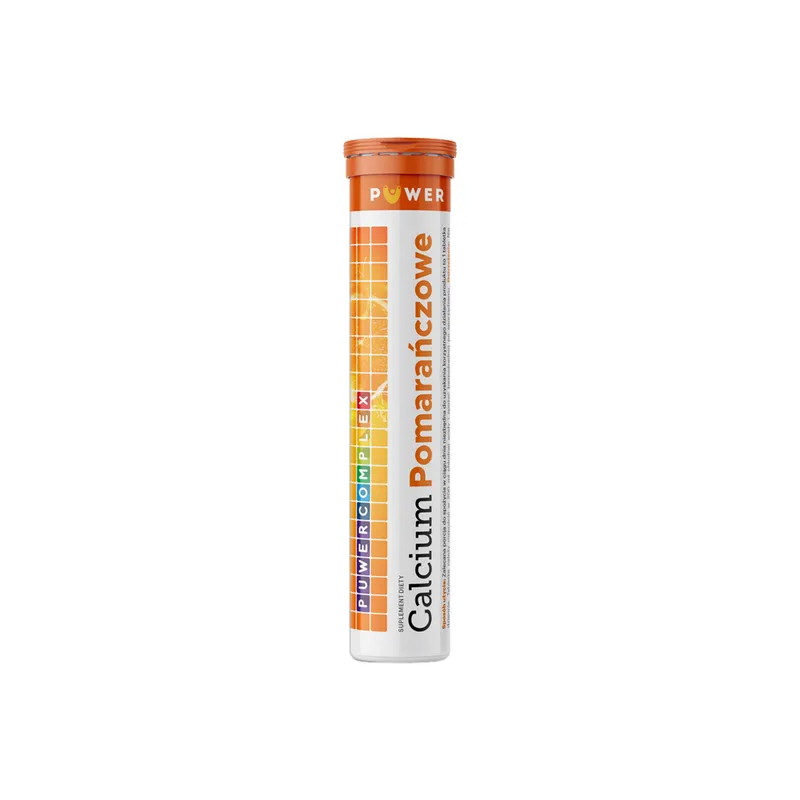 Puwer Complex Calcium Pomarańczowe, tabletki musujące, 20 sztuk