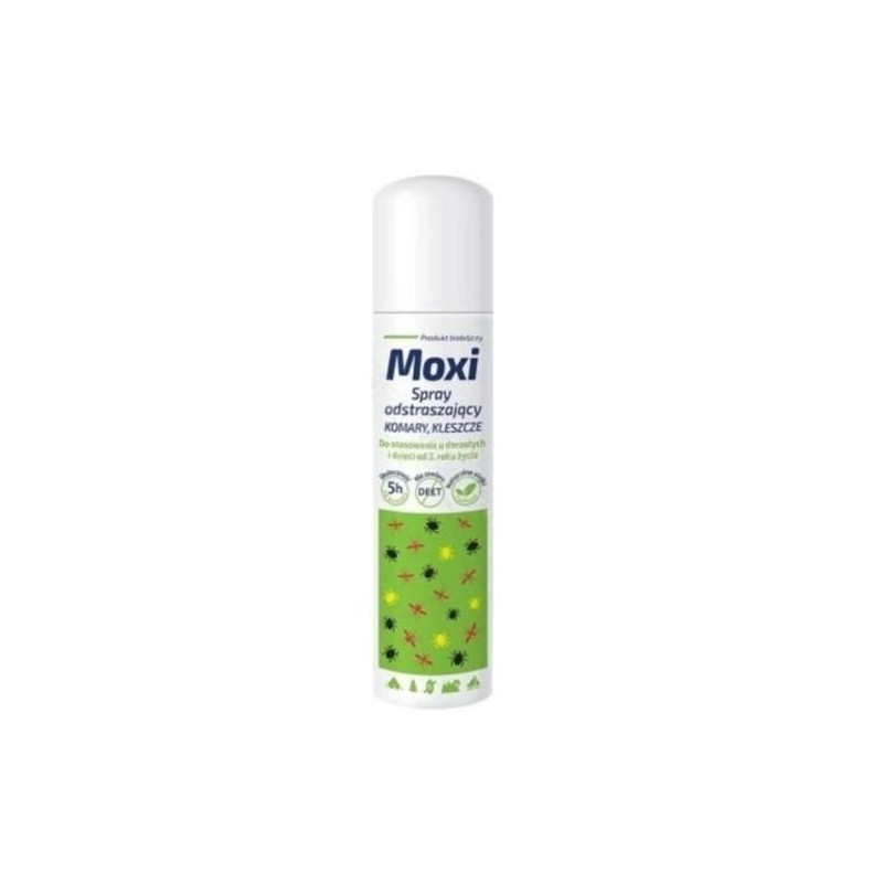 Moxi Spray odstraszający komary i kleszcze, 100 ml