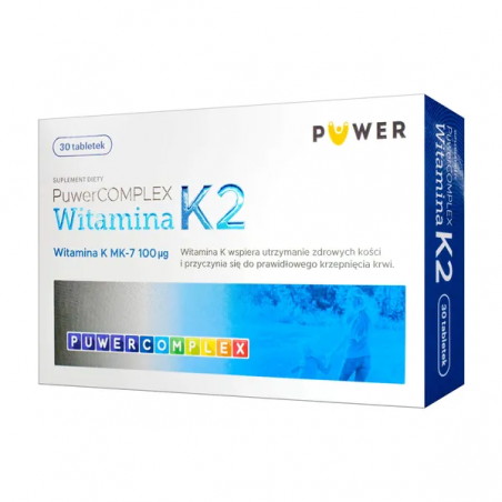 Puwer Complex Witamina K2, 30 tabletek