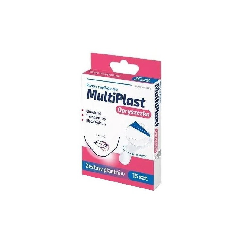 MultiPlast Opryszczka plastry z aplikatorem, 15 sztuk