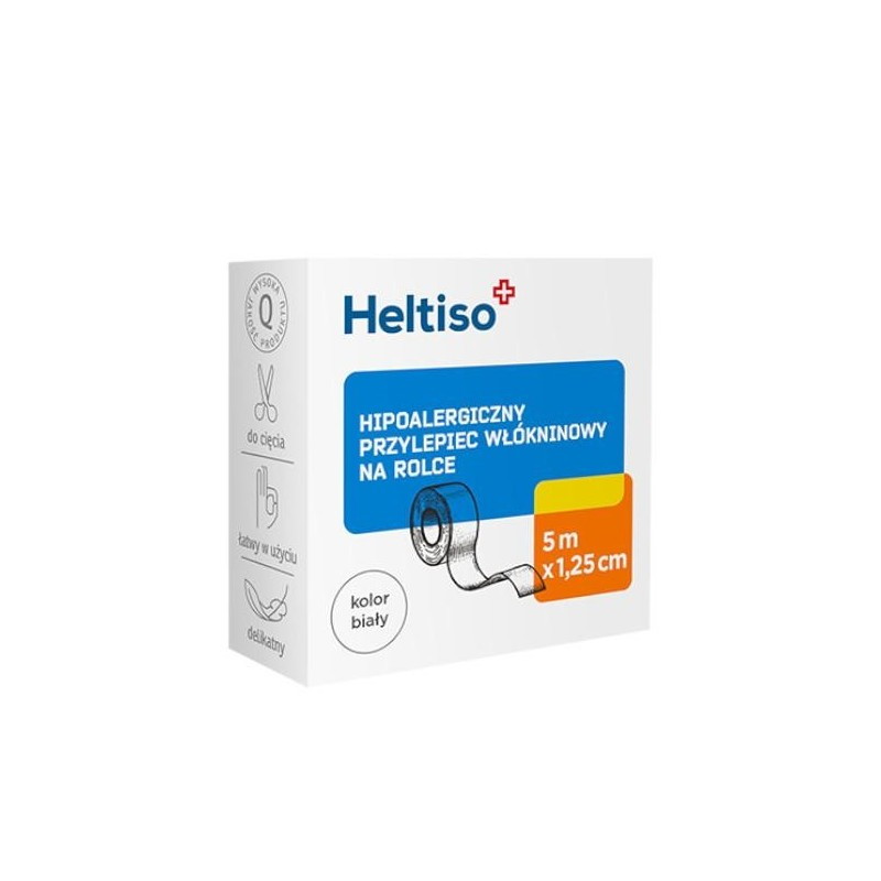 Heltiso przylepiec włókninowy 5m x 1,25cm, 1 sztuka