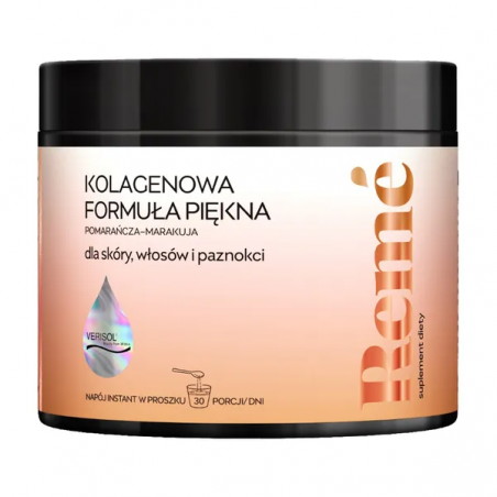 Reme Kolagenowa Formuła Piękna, pomarańcza - marakuja, proszek 150 g