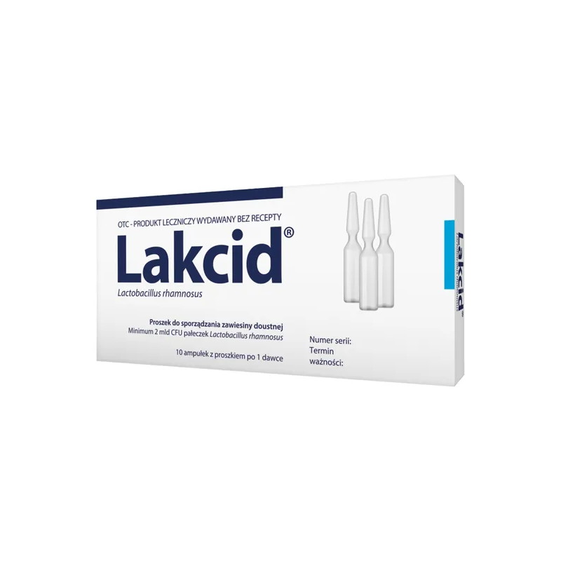 Lakcid proszek, 10 ampułek