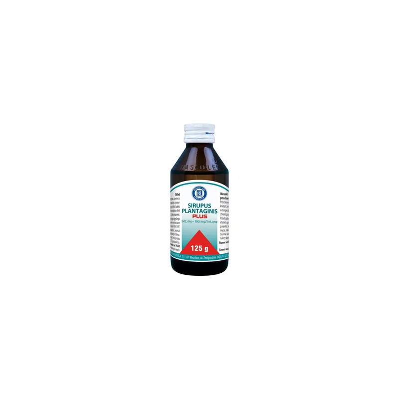 Sirupus Plantaginis Plus (Sirupus Plantifort), syrop, 125 g