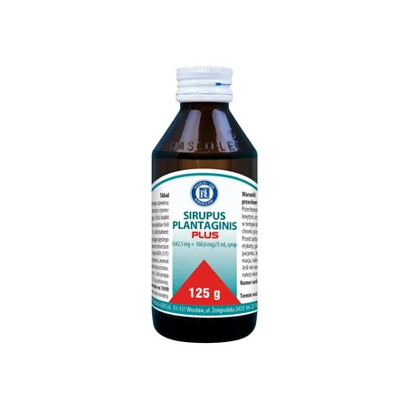 Sirupus Plantaginis Plus (Sirupus Plantifort), syrop, 125 g