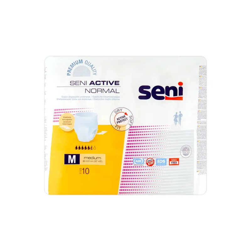 Seni Active Normal, majtki chłonne, rozmiar M, 10 sztuk