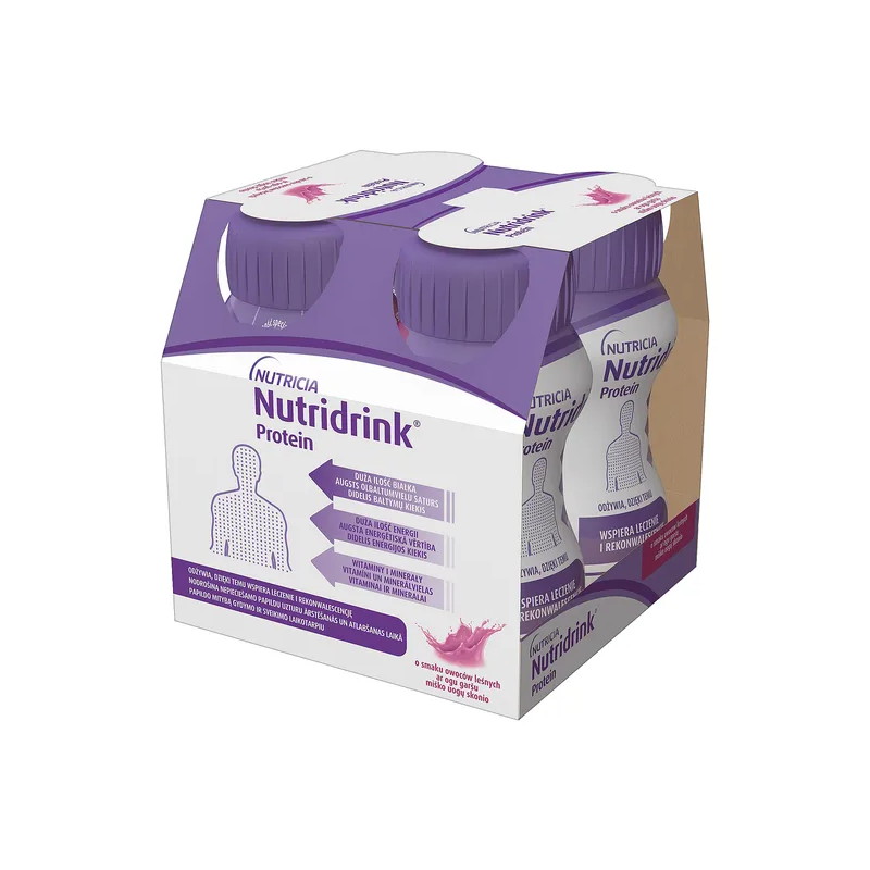 Nutridrink Protein smak owoców leśnych, 4x125 ml