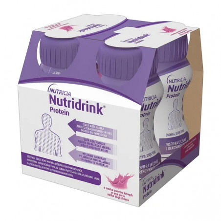 Nutridrink Protein smak owoców leśnych, 4x125 ml