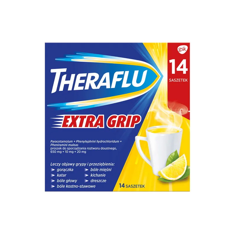 Theraflu Extra Grip, 14 saszetek