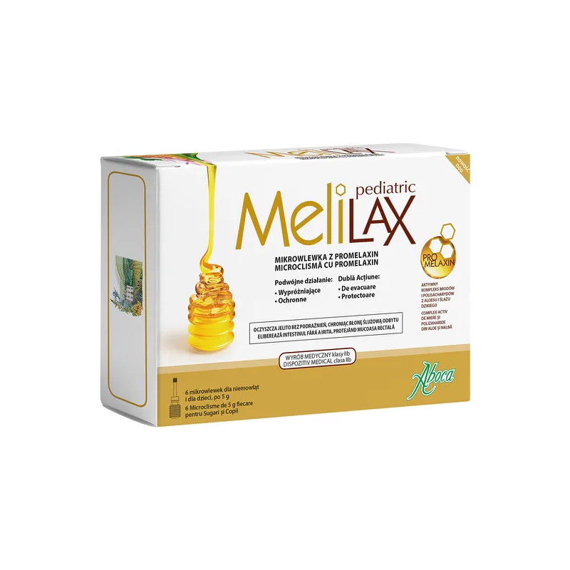 Melilax pediatric mikrowlewka doodbytnicza, 6 wlewek