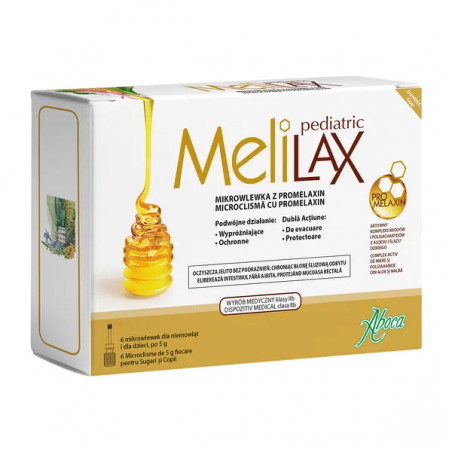 Melilax pediatric mikrowlewka doodbytnicza, 6 wlewek