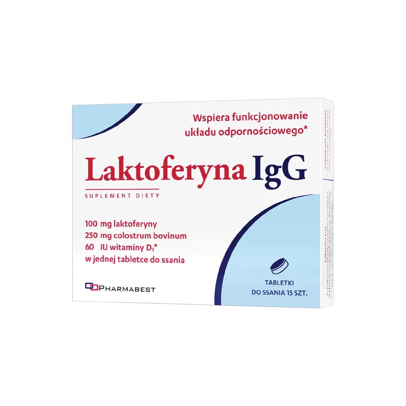Laktoferyna IgG, tabletki do ssania, 15 sztuk