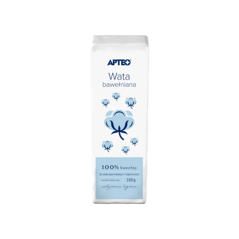 Wata bawełniana, 100 g,  APTEO CARE