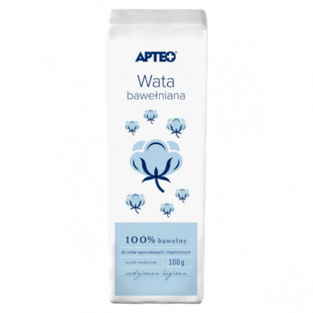 Wata bawełniana, 100 g,  APTEO CARE