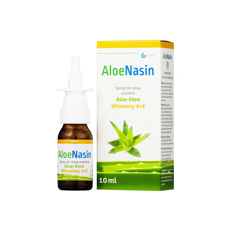 AloeNasin A+E, spray do nosa z aloesem i witaminami A+E, 10 ml